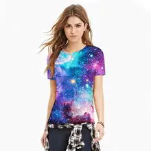 2017 новое прибытие с коротким рукавом о-образным вырезом пространство galaxy t-shirt мужчины/женщины harajuku хип-хоп футболки сумерки футболки xxl летние топы