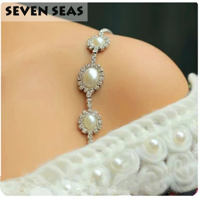 Women Intimate Wedding Bra Accessories Decorative Shoulder Big Beaded Rhinestone Bra Straps