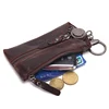 CONTACT'S 100% Genuine Leather Key Wallet Men Car Key Holder Zipper Keys Case Top Quality Male Man Housekeeper Keys Organizer ► Photo 2/6