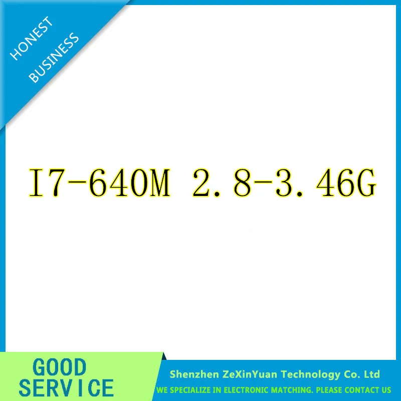 

I7-640M 2.8-3.46G Processor i7 640M notebook Laptop CPU PGA 988 cpu