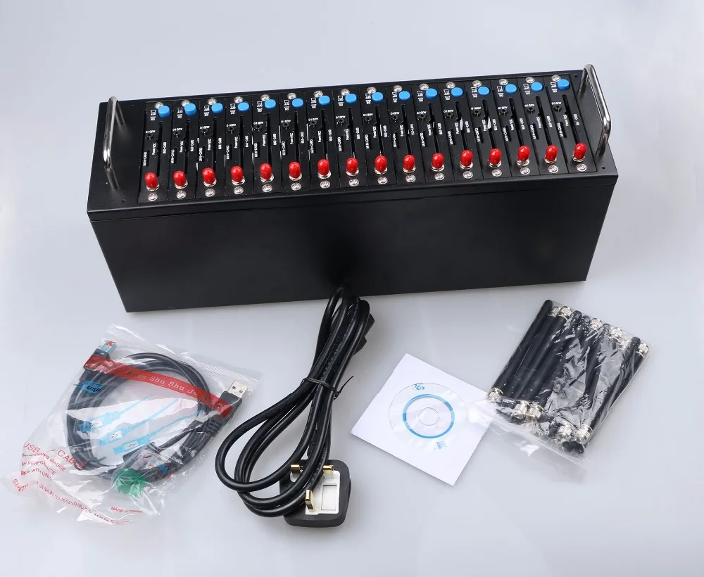 

Sierra 2G/3G WCDMA GSM 16 Ports Modem Pool 900/2100MHz Send and receive SMS