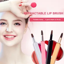 Портативный выдвижная кисть для губ с крышкой губная помада Аппликаторы кисти Tool sswell
