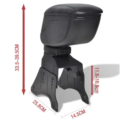 

Car ARMREST SEAT FOR Peugeot 104 106 107 1007 205 206 207 208 3008 Black,Car Accessories Auto Parts Center Console Box Arm Rest