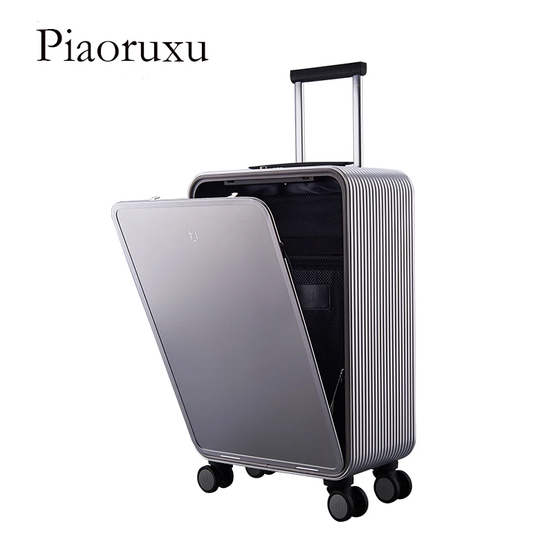 

Smart Luggage 100% Aluminum Alloy Carry-Ons Rolling Luggage Suitcase Intelligent Fingerprint/TSA Unlock Black 16 20 Inch