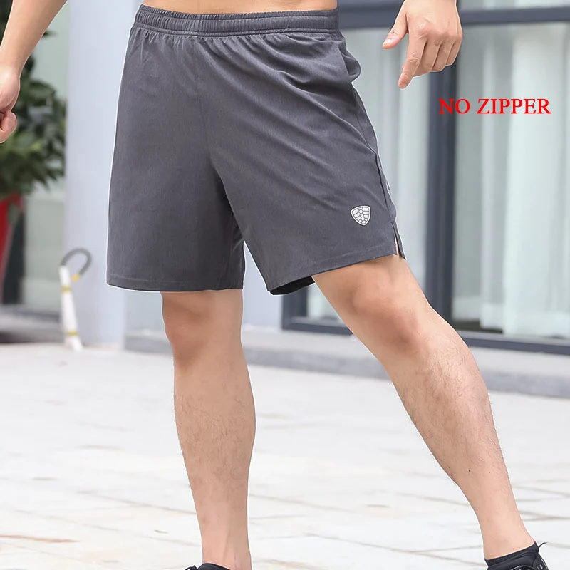 FANNAI Running Shorts Men Sports Jogging Shorts Zipper Pockets Quick Dry Men's Gym Men Sport gyms Short Pant Men