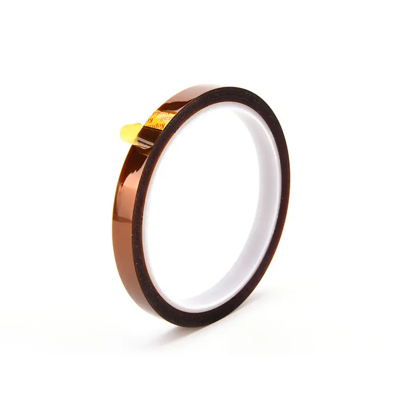 10mmX33M Gold Adhesive Tape High Temperature Heat Resistant Polyimide for Electronic Industryin