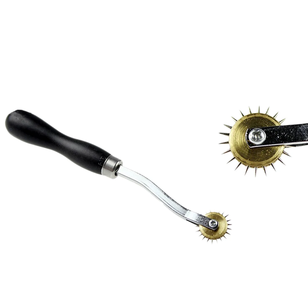 Sewing Wheel Leather Sewing Stitch Roulette Marker Practical Wood