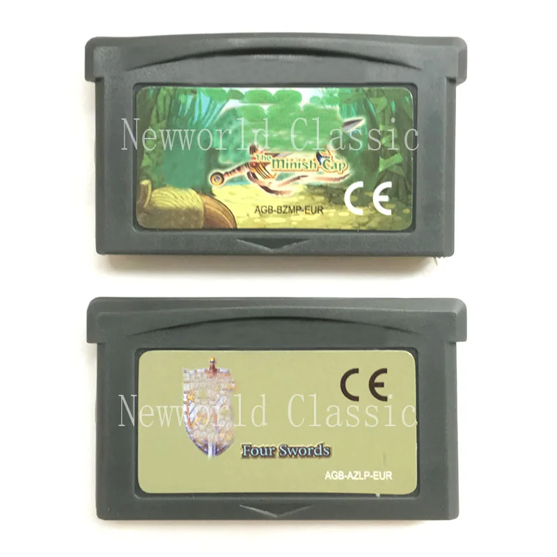 

The Minish Cap/Four Swords for 32 Bit Video Game Cartridge Console Card Handheld Player ENG/FRA/DEU/ESP/ITA language