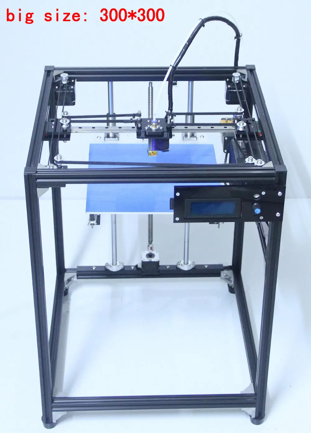 printer 3D 2017 big size 300 300 3D Printer Machine Ramps 1 4 plus black corexy