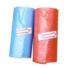 15 шт/рулон одноразовый Рисование тип автоматически отсоединяет мешок для мусора Портативный Детские подгузники мешки для мусора без чехол