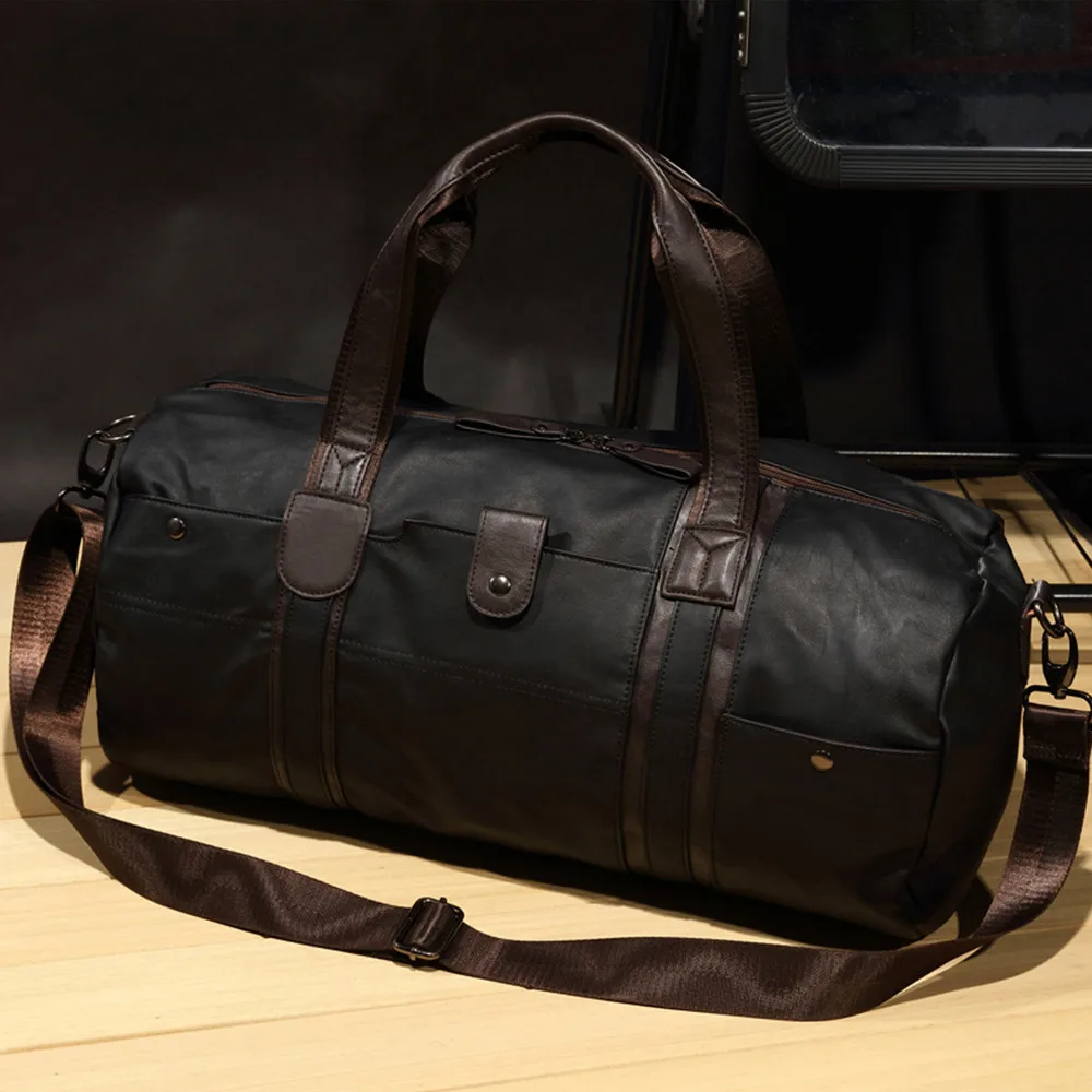 Aelicy, Роскошная Новая дорожная сумка, большая вместительность, Мужская Ручная багажная сумка для путешествий, сумки для путешествий из искусственной кожи, дорожная сумка, 3 цвета, спортивная сумка
