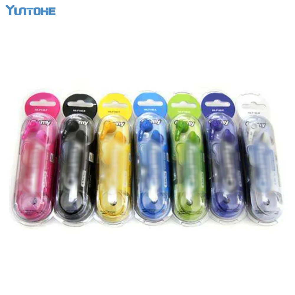 

Wholesale 3.5mm HA-F150 for iphone 6 5 Gummy In-Ear Earphone for MP3/MP4/PSP For Moible Phone Colorful 8color