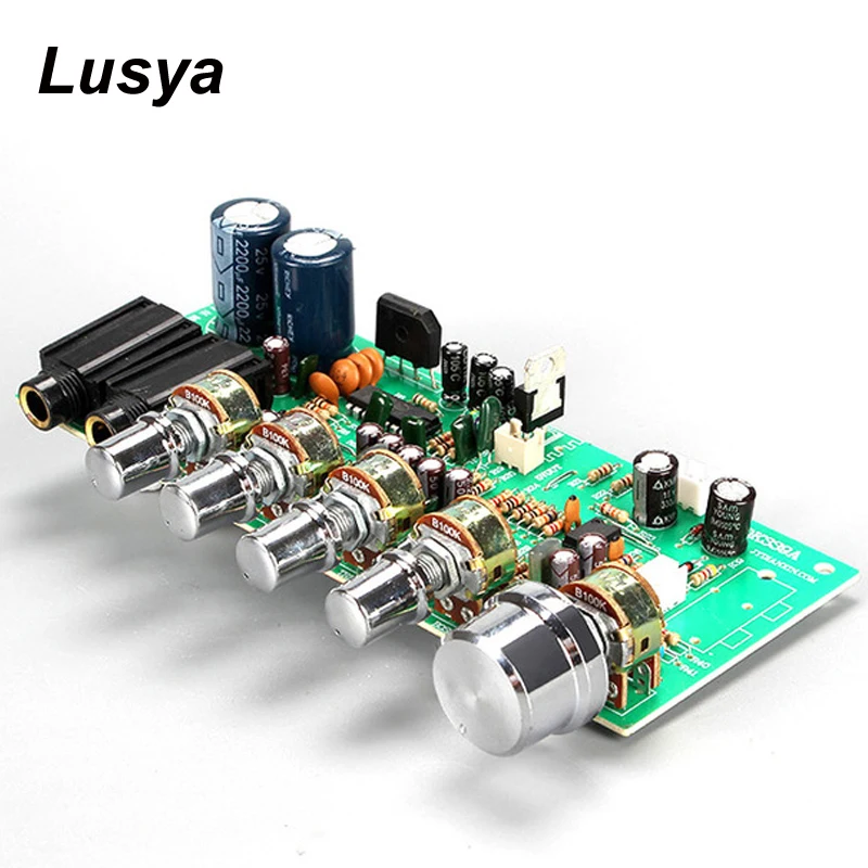 

PT2399 AC12-15V Karaoke Preamplifier Board Digital Bluetooth Preamplifier Microphone Tone Board Rever Beration Board F6-012