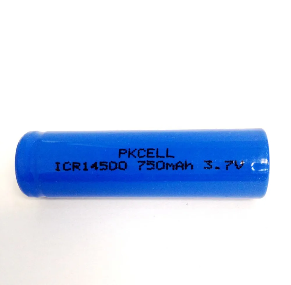 4 шт.* батарея PKCELL 14500 3,7 в 750 мАч литий-ионная батарея ICR14500 3,7 вольт AA Аккумуляторная батарея для светодиодный фонарик