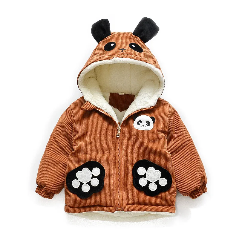 

Kids Winter Jacket Boys Girls Winter Clothes Kids Down Jackets Children Fashion Cartoon Panda Coats Thick Hooded Jackets