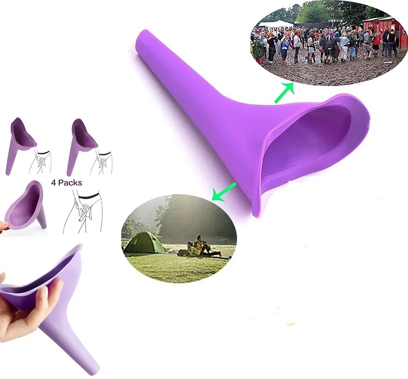 Portable Women Ladies Urine Funnel Female Urinal Toilet Camping