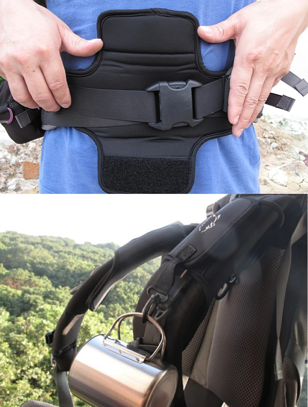 

1Pair Shoulder Strap Belt Cushion Pad for Outdoor Travel Camping Hiking Backpacking Damping Climbing Accessory