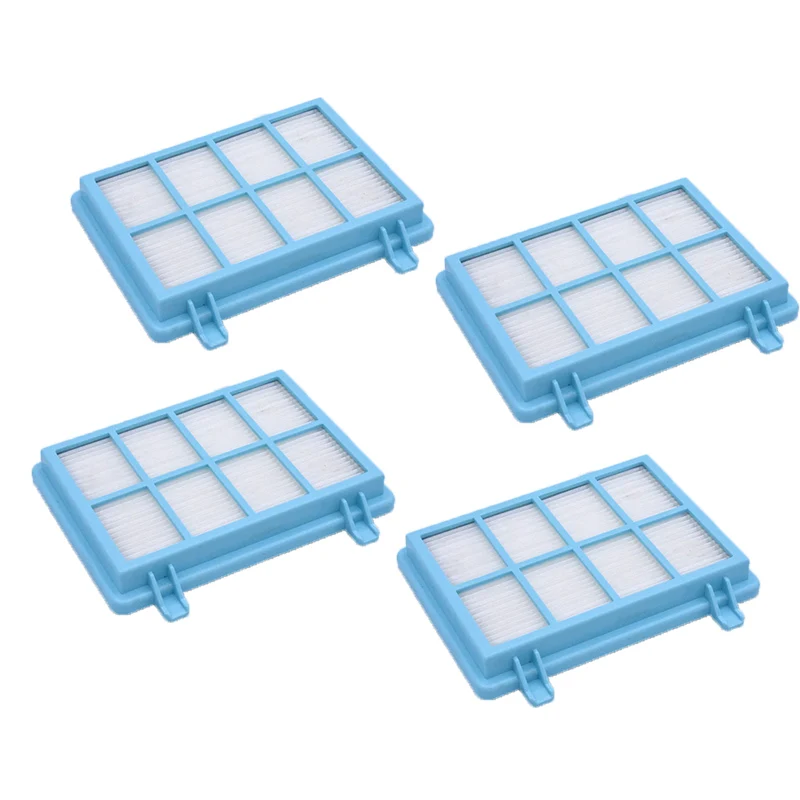 4 x Blue Hepa Filter For Philips Power Pro Compact FC9331/09 FC9332/09 FC8010/01 Vacuum Cleaner