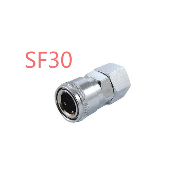 3Pcs SF30 Female Threaded Metal Air Connector Quick Couplingin