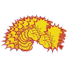 10 шт. супермаркет хит узор сжать кулак рекламы Поп ценники