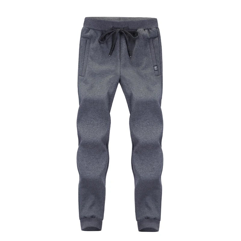 Thick Fleece Jogger Mens Pants Cotton Trousers Male Winter Warm Velvet Sweatpants Tracksuit Joggers Autumn Winter L-8XL