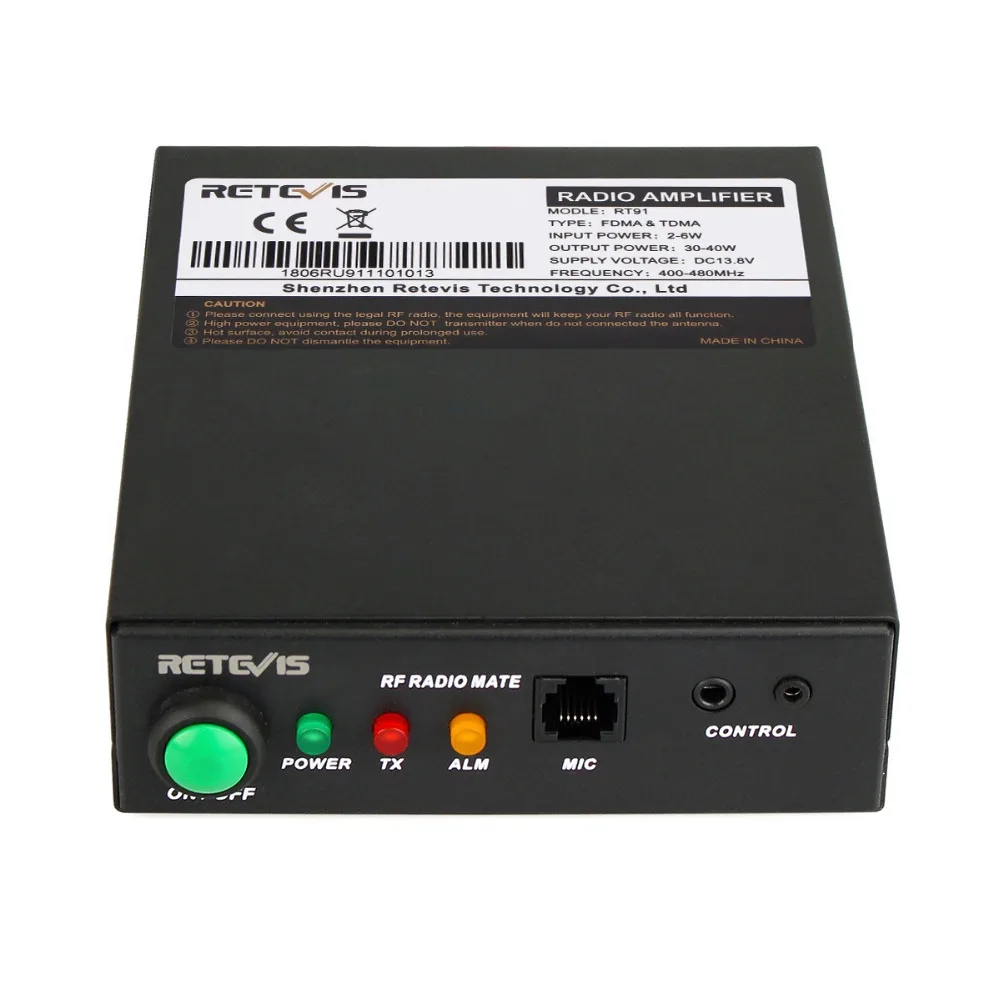 РЧ усилитель мощности Retevis RT91 30 40 Вт для цифровой/аналоговой рации DMR