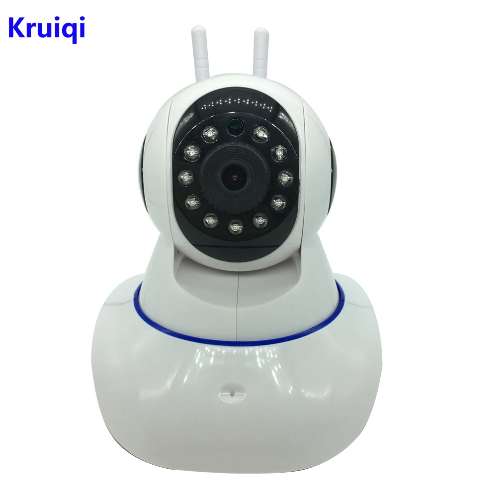 Kruiqi 1080 P панорамирования/наклона Беспроводной Wi-Fi IP Камера Главная видеонаблюдения Видео Камера с двухстороннее аудио Ночное видение для