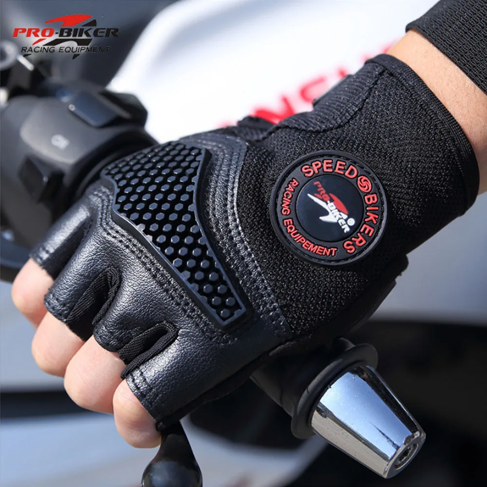 Red L Sports Racing Cycling Motorcycle MTB Bike Bicycle Gel Half Finger Gloves