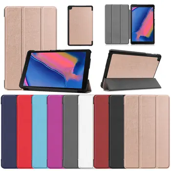 

Leather Flip Stand Cover For Samsung Galaxy Tab A 8.0 inch 2019 Case P200 P205 SM-P200 Case Tri-Flod Shock Proof Tablet Cover