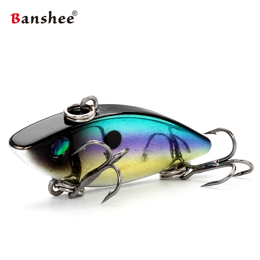 Banshee, 40 мм, 4,5 г, кренкбейт, мини, Vib, приманка, рыболовная приманка, безлиповая, погремушка, жесткая приманка, искусственная Тонущая Воблер для рыболовной снасти