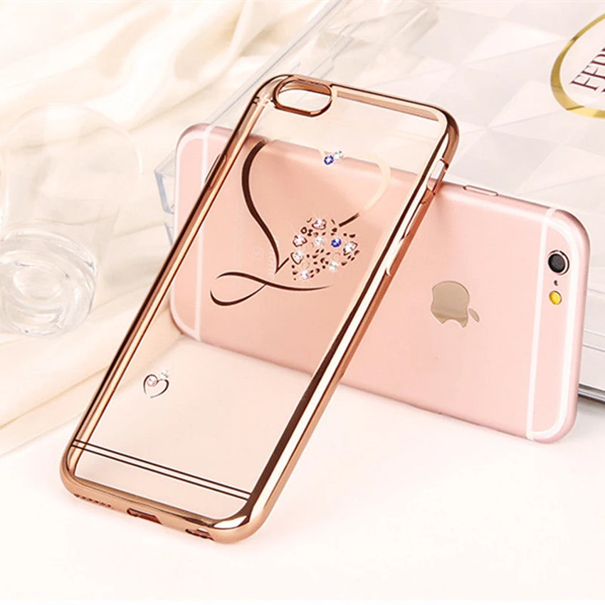 

Best Luxury Diamond Glitter Shockproof TPU Soft Case Cover For iPhone 6 6s 7 8 Plus