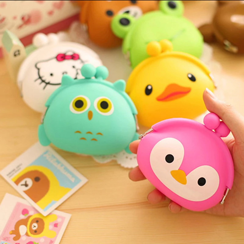

Cartoon Animal Coin Purse Girls Plush Mini Change Wallets Women Key Bag 2017 Newest Monedero Children Kid Cute Gift Accessories