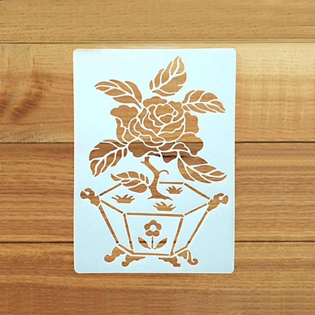 21pcs\lot New Bullet Journal Stencil Set DIY Drawing Painting Template Stencil Diary