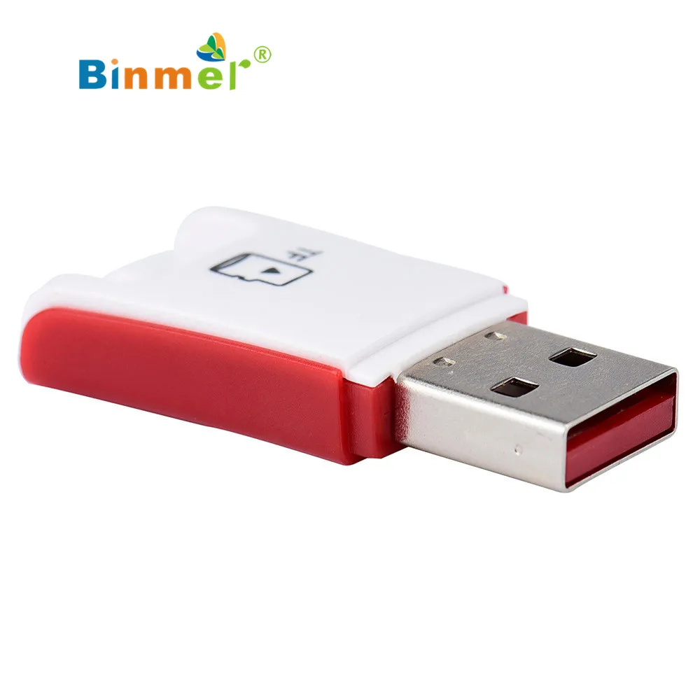 ECOSIN2 кард-ридер высокоскоростной мини USB 2,0 тонкий размер Micro SD TF T-Flash кард-ридер адаптер кард-ридер April11