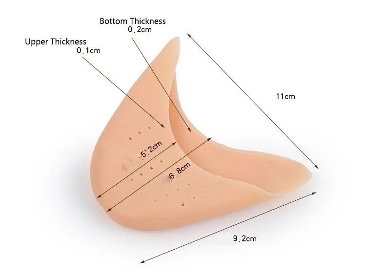 1 пара защитных силиконовых гелевых колпачков с острым носком для пальцев ног, Мягкие накладки для остроконечных балетных туфель, инструменты для ухода за ногами
