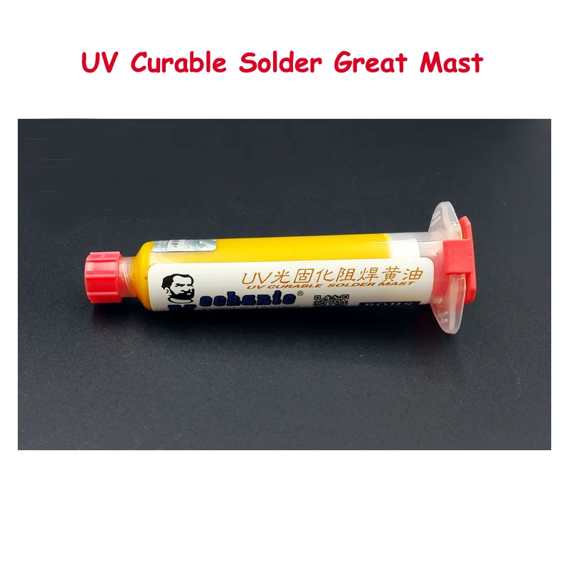 

NEW 1Pcs Yellow UV Solder Resist BGA PCB UV Curable Solder Great Mast Solder Mask Solder Resist 10CC