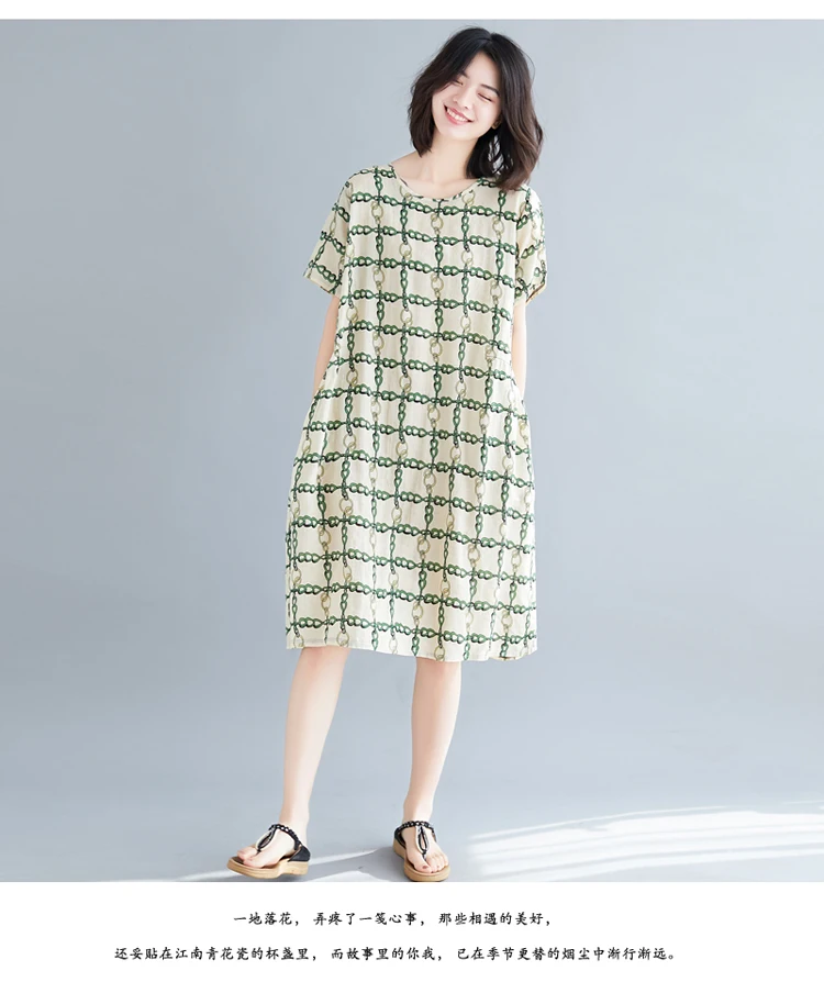 Summer Dresses Women 2019 Short Sleeve Casual Cotton Linen Women Dress Elegant Vintage Maxi Long Beach Dress Vestidos Mujer     5