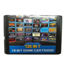 10PCS a lot For Sega Mega Drive 126 in 1 Game card/Cartridge 16 bit MD Game Card For Sega Genesis