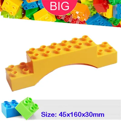 

Large Building Block compatible Parts 51704 Brick 2x10x2 Arch Classic Piece Big Dot Brick Toy Bricklink D51704