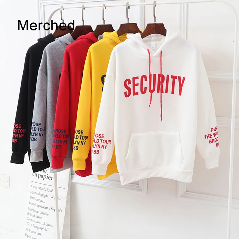 Merched Casual Loose Letter Print Women Hoodies Autumn