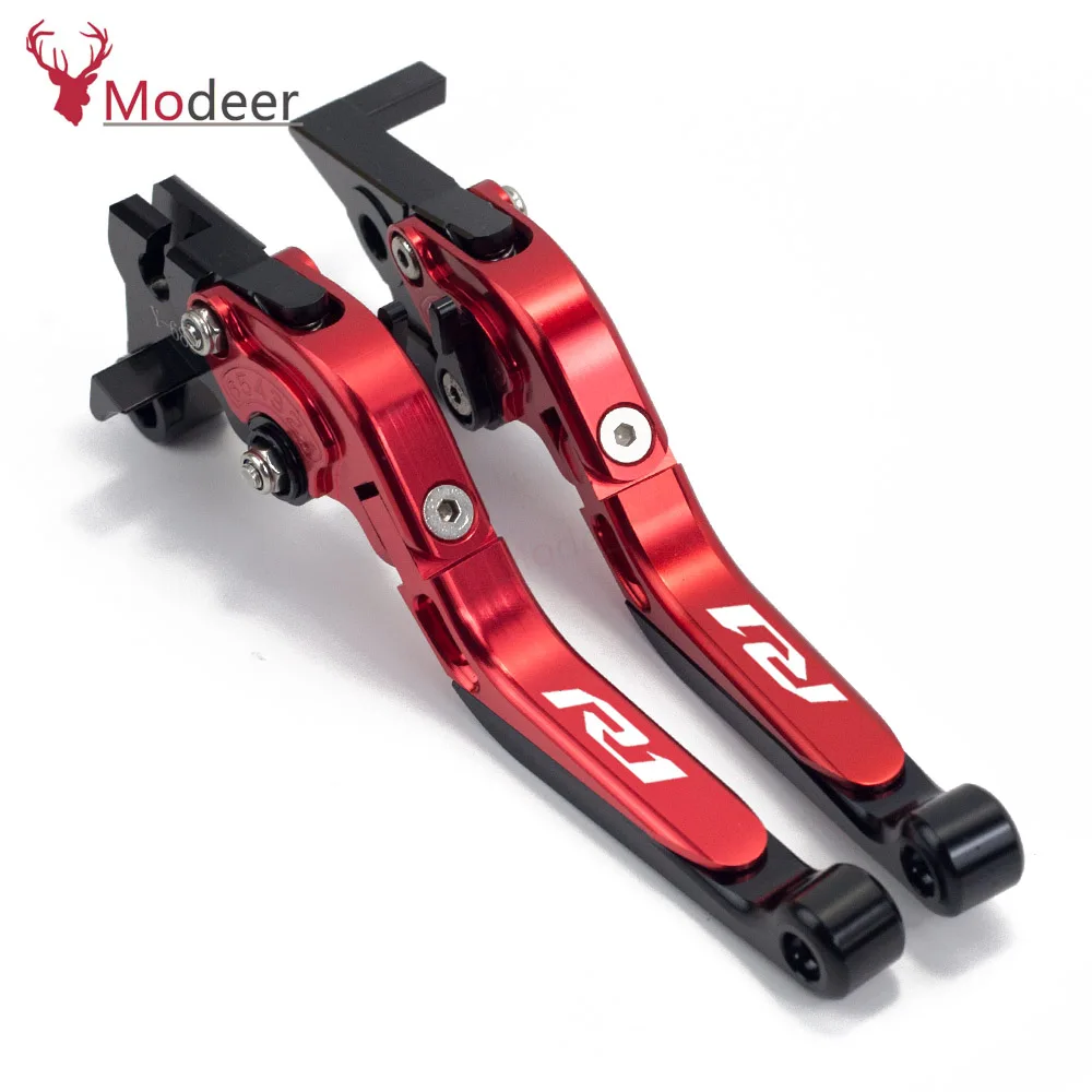 Motorcycle Accessories Adjustable Brakes Clutch Levers Handle Bar For YAMAHA YZFR1 YZFR1S YZF R1 S - Цвет: Red A