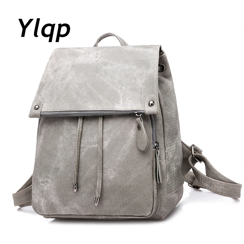 

High Quality PU Leather Backpacks for Teenage Girls Female School Shoulder Bags For Women 2018 Bagpack Mochila Daypack Rucksack