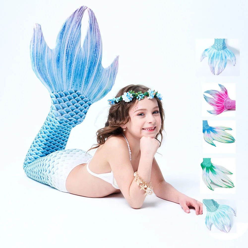 Kids Girls Boys and Women Mermaid Tail Swimwear Luxurious Swimming Tail Princess Swimsuit Party Cosplay Costumes 
