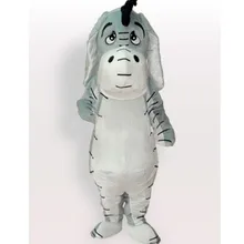 Маскоты Серый Ослик Маскоты костюм осел животного Рождество Хэллоуин маскарадный костюм