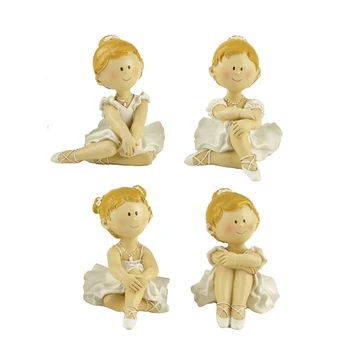 

ENNAS Decoration 2.44"Tall Ballerina Mini Figurine Sitting Down Room Decorations