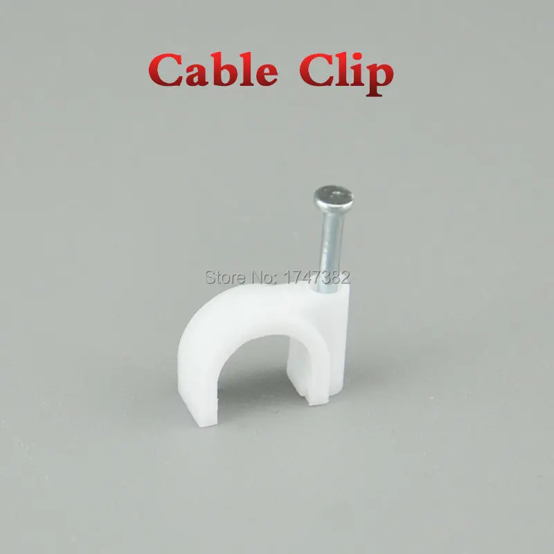 100pcs 5mm Round Steel Nail Cable Wire Wall Hanging Screw Clips Cable Clip For Rg59 Rg6 White High Quality Low Price Favorable Cable Clip Clip Cablewire Wall Clips Aliexpress