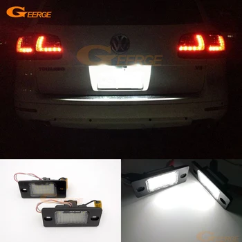 

For Volkswagen VW Touareg 2004-2010 Excellent Ultra bright 18 smd 3528 Epistar Led License plate light No OBC error