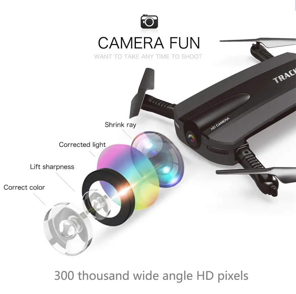 

JXD 523 Foldable Drone With Camera Pocket Fpv RC Quadcopter Phone Control Wifi Mini Dron VS H37 Elfie Selfie Dron