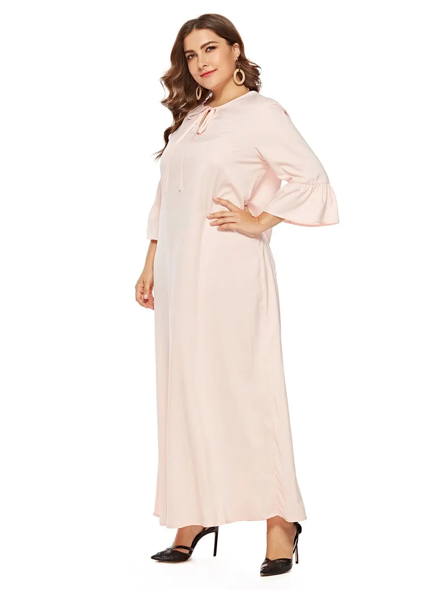 

Women's Aline Dress Plus Size Stylish Solid Color Loose Dress
