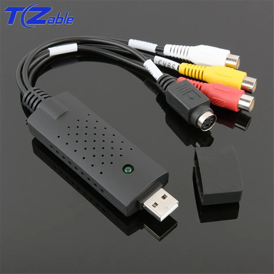 

USB 2.0 Video Adapter with Audio Capture Grabber Card Chipset TV DVD VHS Audio S-video USB Converter Support Win2000 XP/Vista/10